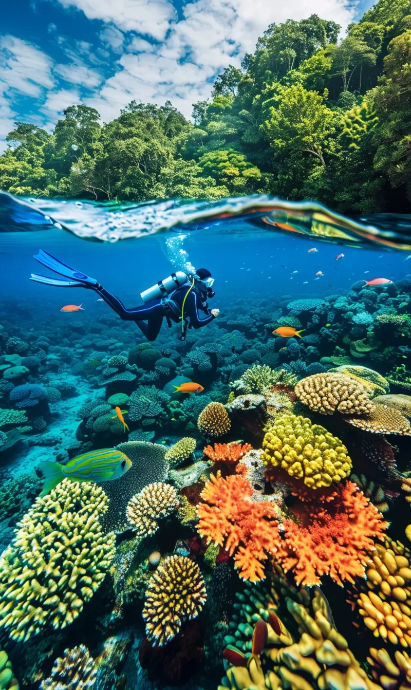Marine Life and Coral Reefs in Andaman Islands