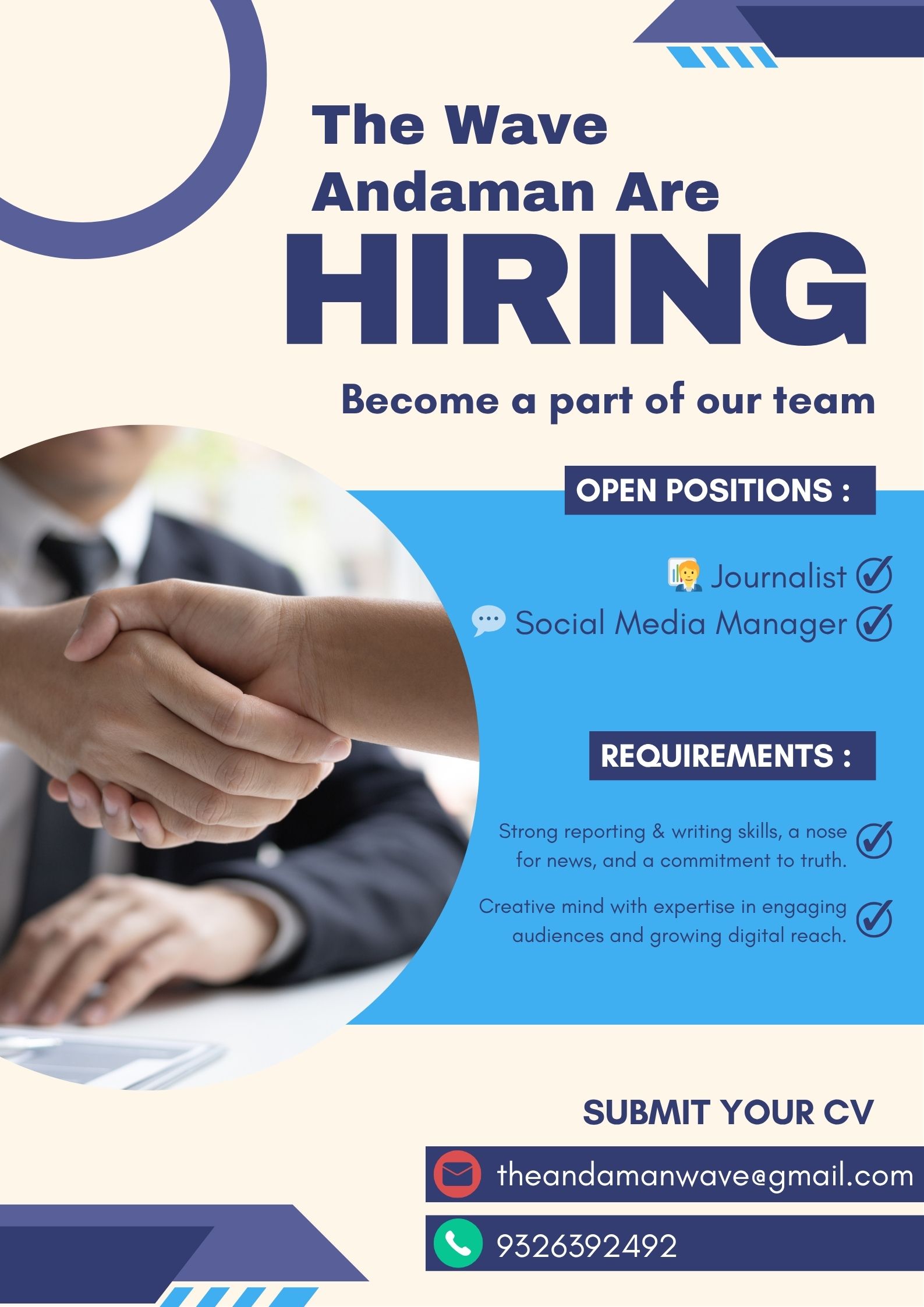 The Wave Andaman is Hiring