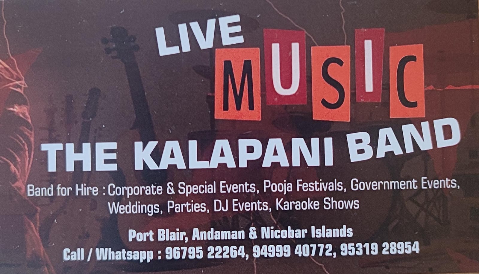 The Kalapani Band – Live Music for Corporate and Private Events