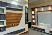 Intro With Interior-  Modular kitchen design, stylish wardrobes, false ceiling, TV unit design,