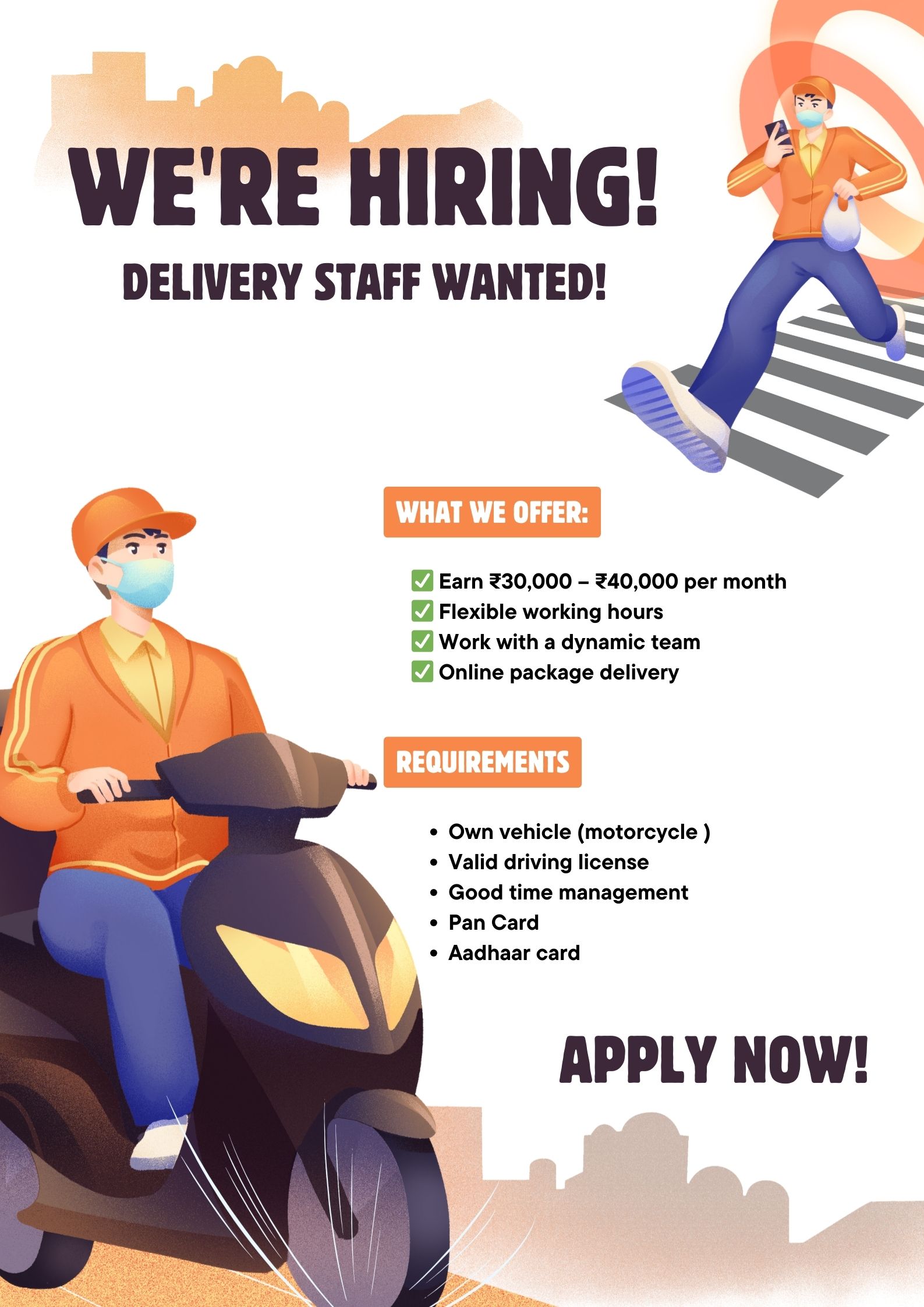 Join Our Team – Delivery Staff Wanted!