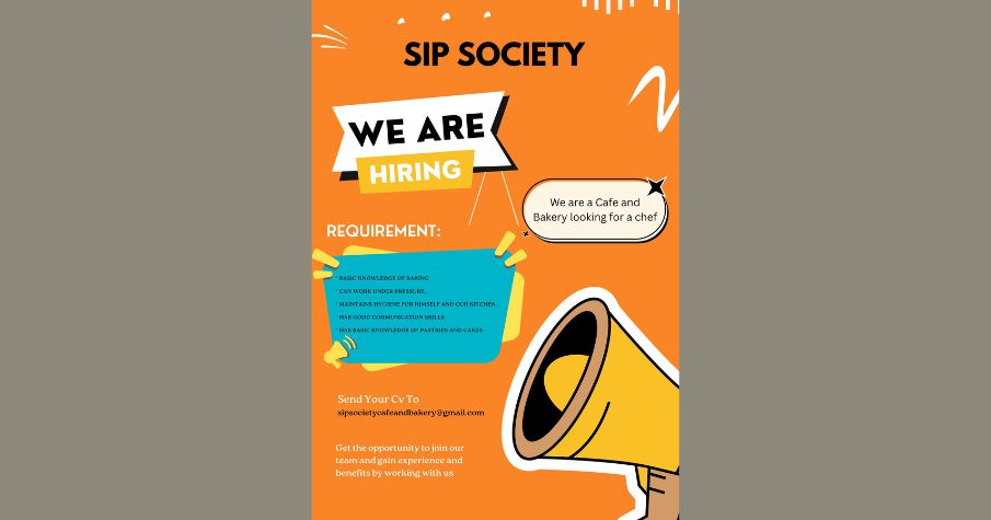 SIP SOCIETY –  HIRING NOW!!