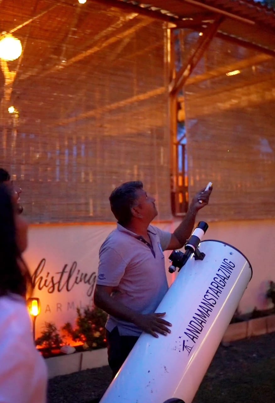 Andaman Stargazing at Whistlingwoods Farmlounge