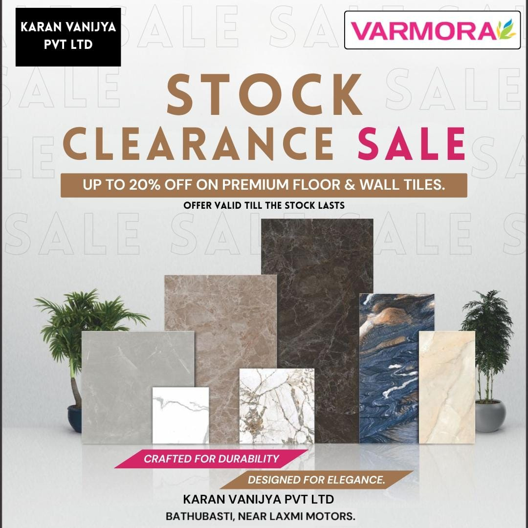 Karan Vanijya Pvt. Ltd. – Premium Varmora Tiles Stock Clearance Sale in Port Blair