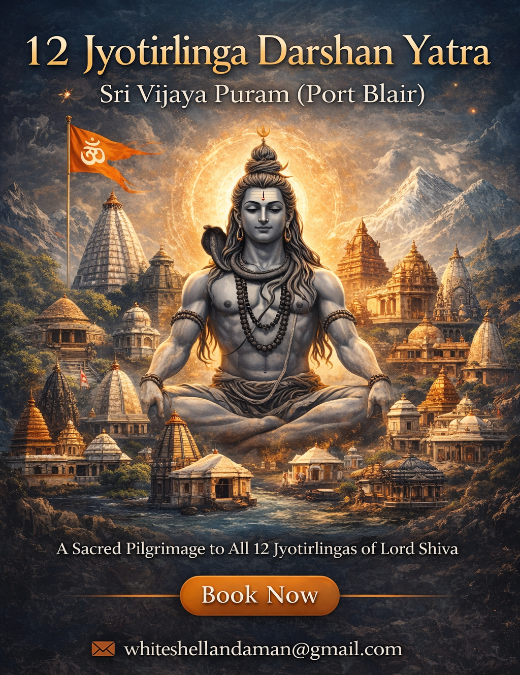 12 Jyotirlinga Darshan Yatra Package from Sri Vijaya Puram (Port Blair)