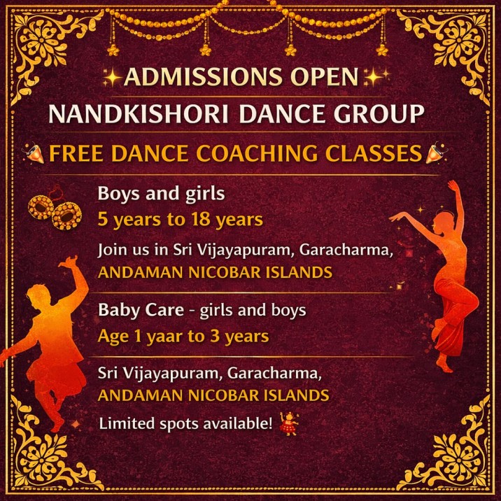 Nandkishori Dance Group – FREE Dance Coaching Classes in Andaman