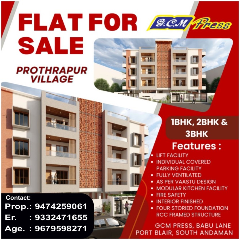 Flat for Sale in Prothrapur Village – 1BHK, 2BHK & 3BHK Apartments Available