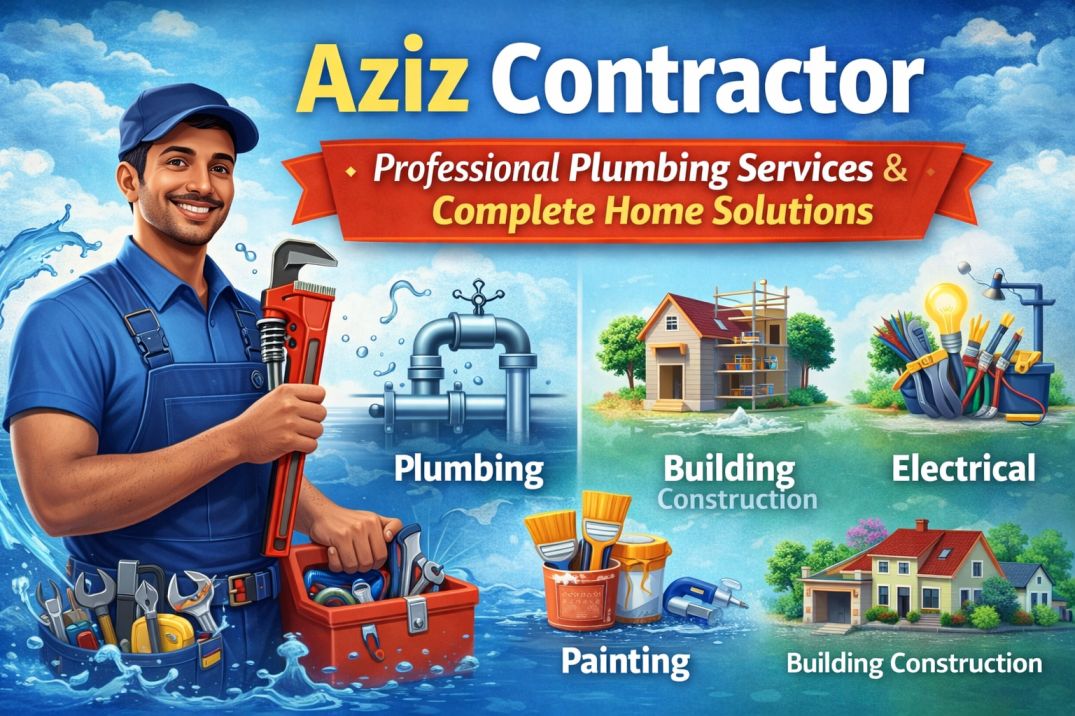 Aziz Contractor – Plumbing, Painting, Construction & Electrical Services
