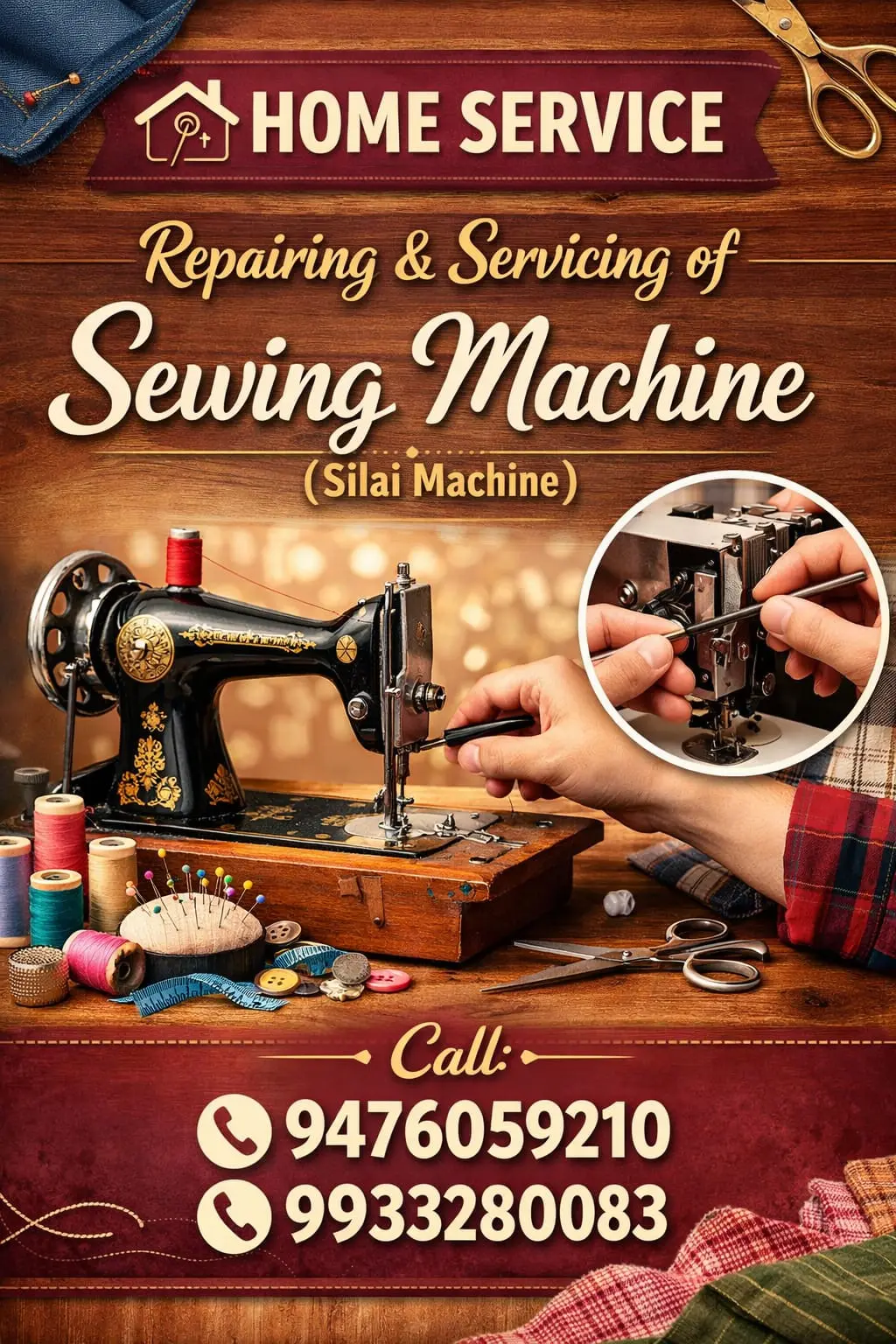 Sewing Machine Repair & Service in Sri Vijaya Puram