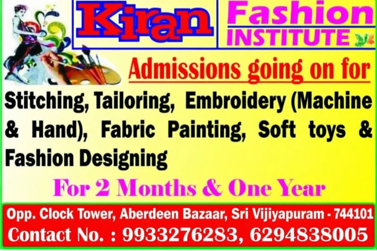 Kiran Fashion Institute – Fashion Designing & Tailoring Courses in Aberdeen Bazaar