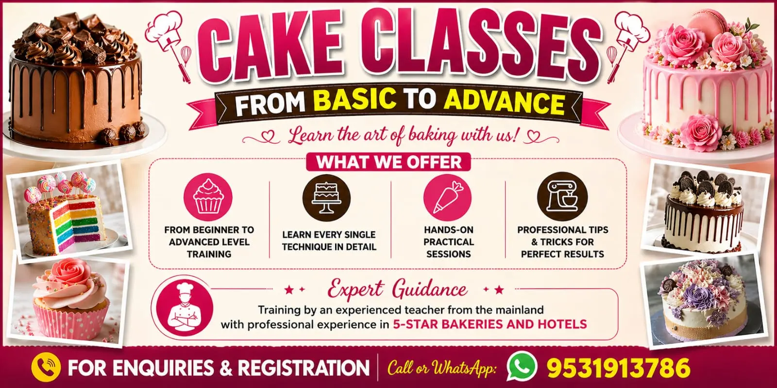 Professional Cake Baking Classes in Andaman– Beginner to Advanced Training