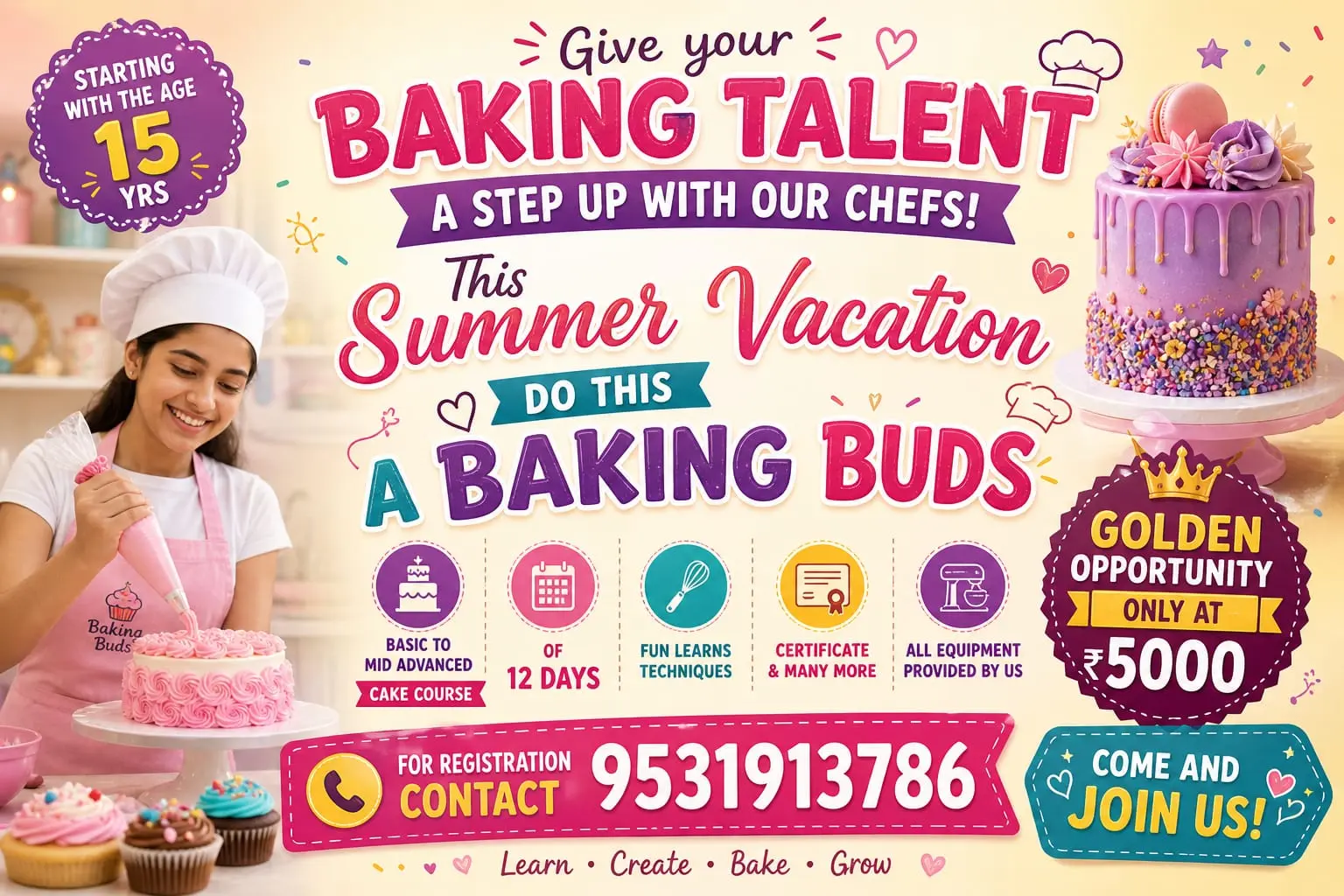 Professional Cake Baking Classes in Andaman– Beginner to Advanced Training