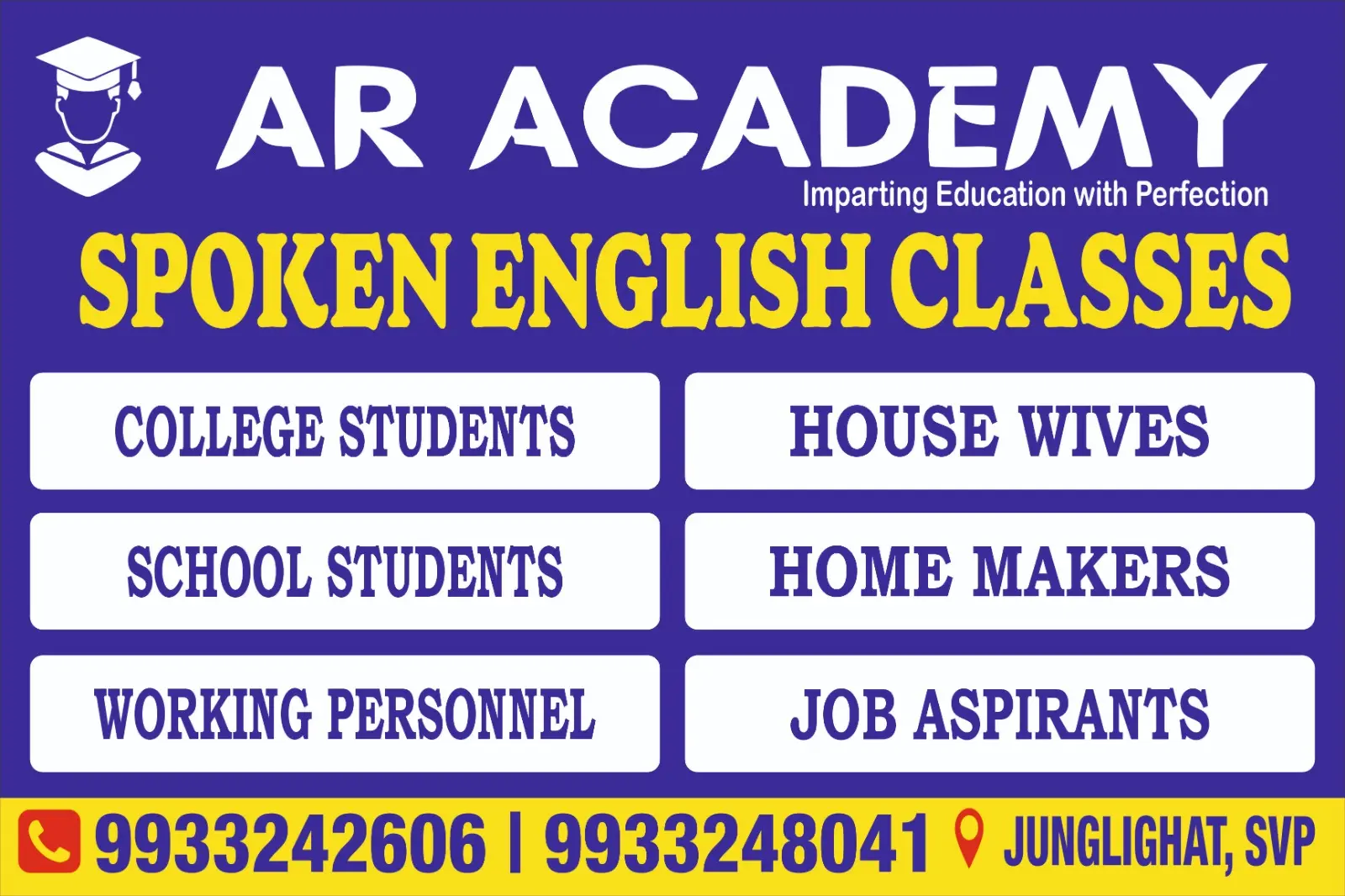 AR Academy – Spoken English Classes in Sri Vijaya Puram