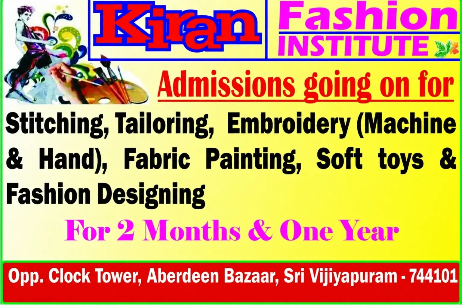 Kiran Fashion Institute – Fashion Designing & Tailoring Courses in Aberdeen Bazaar