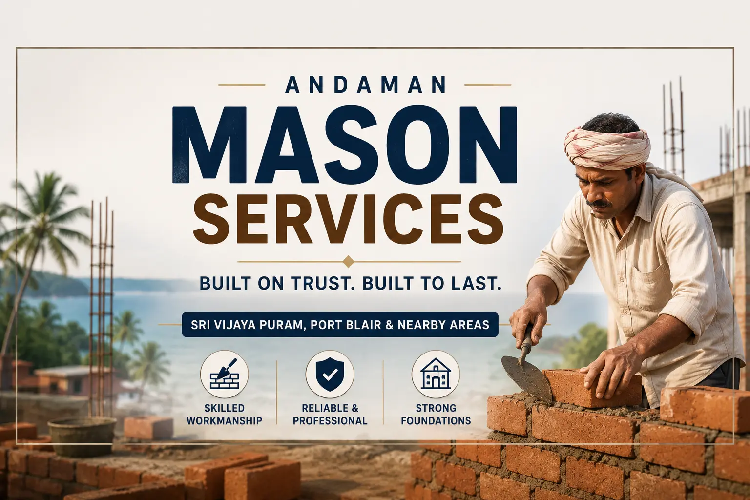 Rejaul Mason Services – House Construction & Renovation Expert in Sri Vijaya Puram