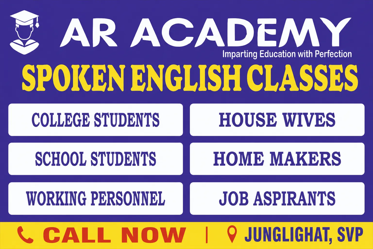 AR Academy – Spoken English Classes in Sri Vijaya Puram