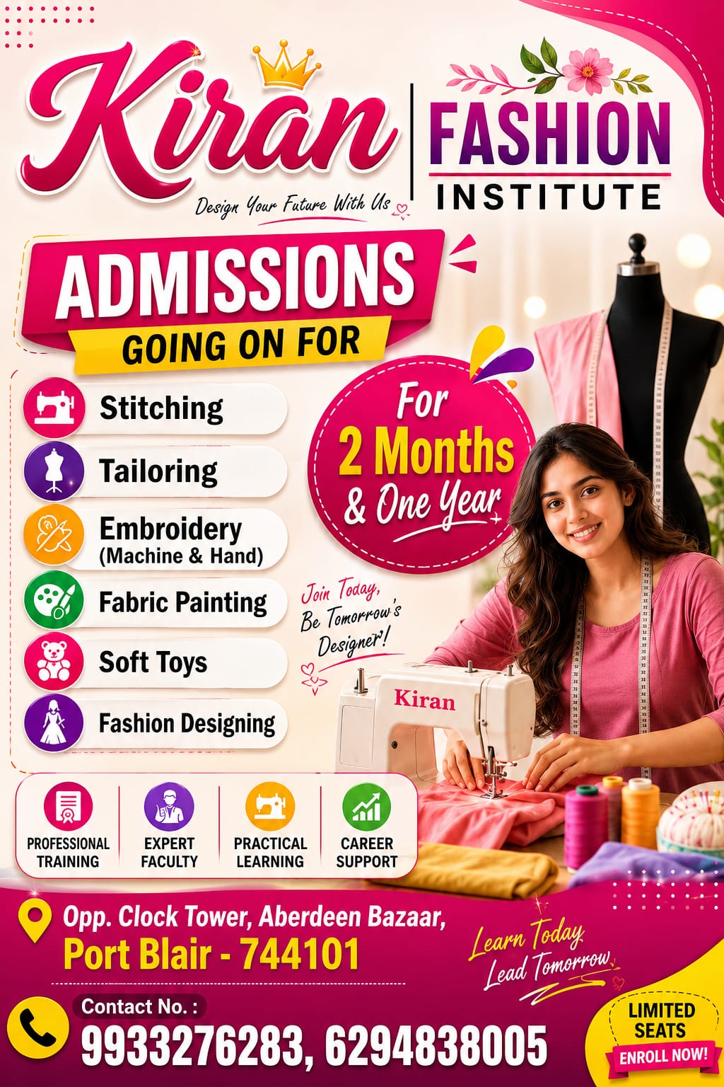 Kiran Fashion Institute – Fashion Designing & Tailoring Courses in Aberdeen Bazaar